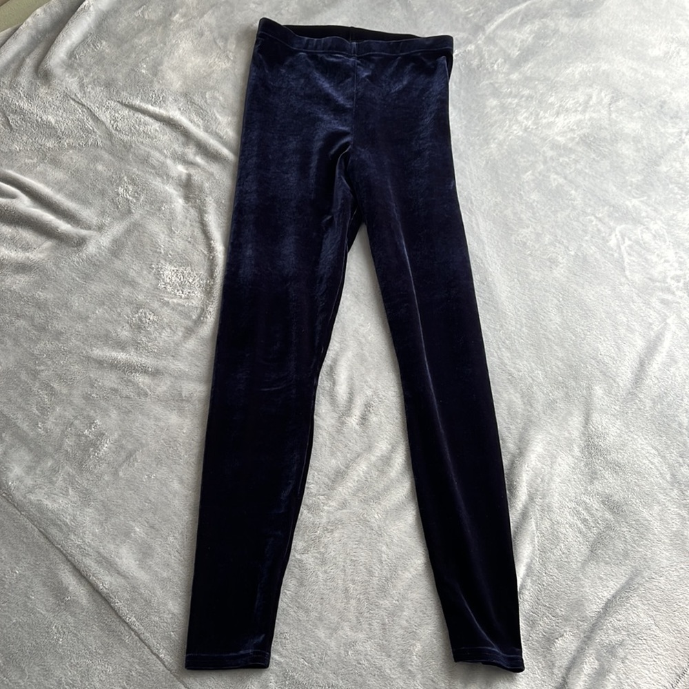 NWOT Blackmilk Velvet Deep Blue High Waisted Leggings ~ LIMITED Size Medium - Picture 5 of 15